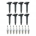 Uf493 Uf230 Ignition Coil Pack And Spark Plug Set 8 Pieces For Lexus Lx570 G30 Ls430 Sc430 Gx470 Lx470 Toyota 4runner Land