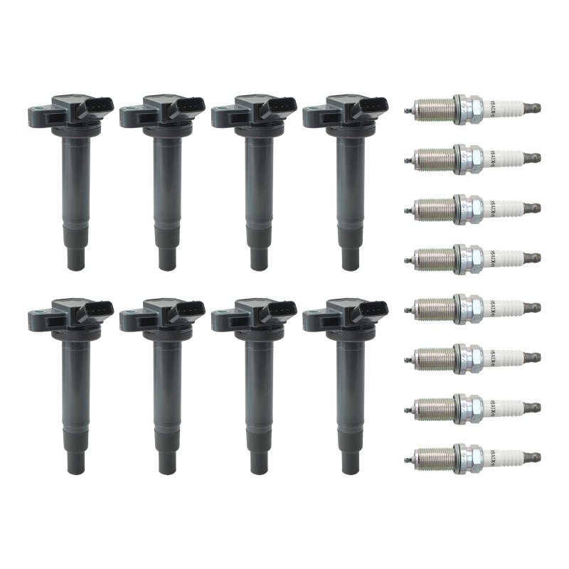 Uf493 Uf230 Ignition Coil Pack And Spark Plug Set 8 Pieces For Lexus Lx570 G30 Ls430 Sc430 Gx470 Lx470 Toyota 4runner Land