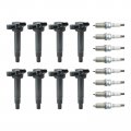 Uf493 Uf230 Ignition Coil Pack And Spark Plug Set 8 Pieces For Lexus Lx570 G30 Ls430 Sc430 Gx470 Lx470 Toyota 4runner Land