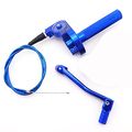 Tc-motor Cnc Aluminum Twist Throttle 11mm Folding Gear Shifter Lever Gearshifter 990mm Cable For Chinese 50cc 70cc 90cc 110cc