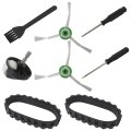 Premium Tires For Irobot Roomba Front Wheel C-aster Replacement Parts Kit Fit E5 E6 E7 J7 7550 Side Brush With Tools 