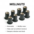 Autobahn88 Motorcycle Windscreen Bolt Dress-up Kit Compatible With Honda Cbr500r 2013-2015 Black Set Of 8