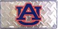 University Of Auburn Tigers War Eagle Collegiate Embossed Diamond Aluminum Automotive Novelty License Plate Tag Sign 