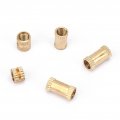 450pcs Knurled Nuts M2 M3 M4 Blind Hole Brass Molded In Insert Embedded Fastening Accessories For 3d Printer Wood Nut Furniture