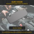 Dasbecan Driver Side Sun Visor For Hyundai Accent 1e 2011 2012 2013 2014 2015 Front Left Protection Shade Gray Replaces