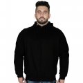 Chocho Track Motorcycle Ce Armored Motorbike Hoodie Protective Fleece Zip Up Jacket Lined Black Gray Xx-large 