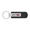 Ford F-150 Stx 4x4 Black Pu Leather Strap Silver Metal Bar Key Chain Official Licensed