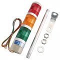 Baomain Industrial Signal Light Column Led Alarm Round Tower Indicator Continuous Lta-502t Warning Red Green Yellow Ac 110v
