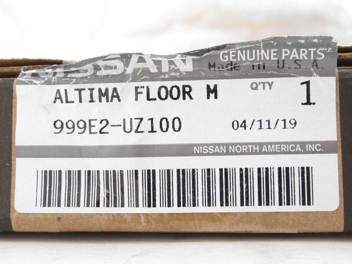 Altima Floor Mats Black 13 5 In 999e2-uz100 Carpet Passenger Car Direct Replacement