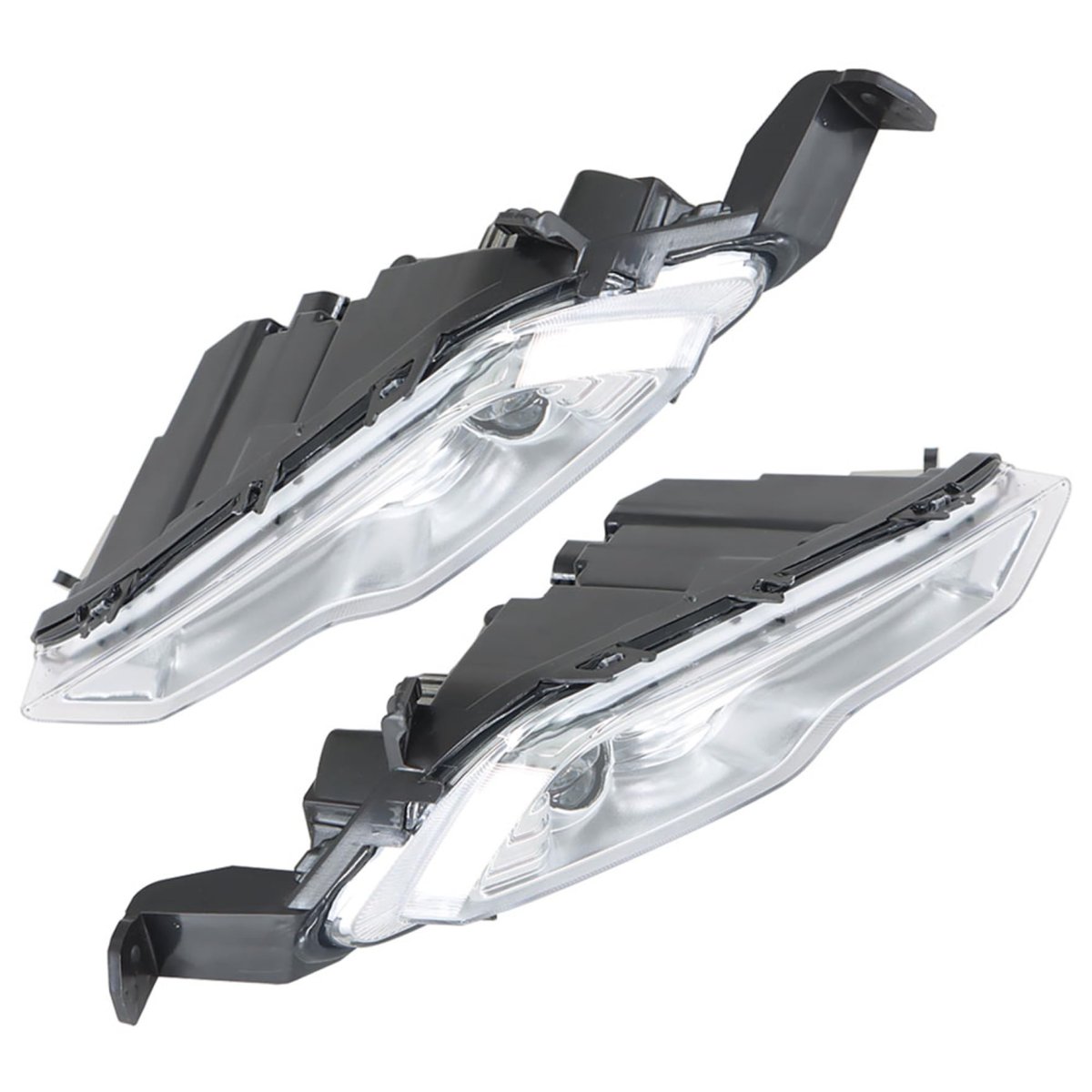 Front Fog Light Assembly Pair With Bulbs For Explorer Fusion 2017 2018 Driver And Passenger Side Replacement Hs73 15a254 Db