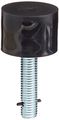 Rockwood 466 Molded Heavy Duty Door Stop 2 Depth X 1-1 Height Black Finish 