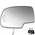 Ocpty Driver Side Mirror Glass Smooth Heated Turn Signal Replacement For 2003-2006 Cadillac Escalade Esv Ext Chrome