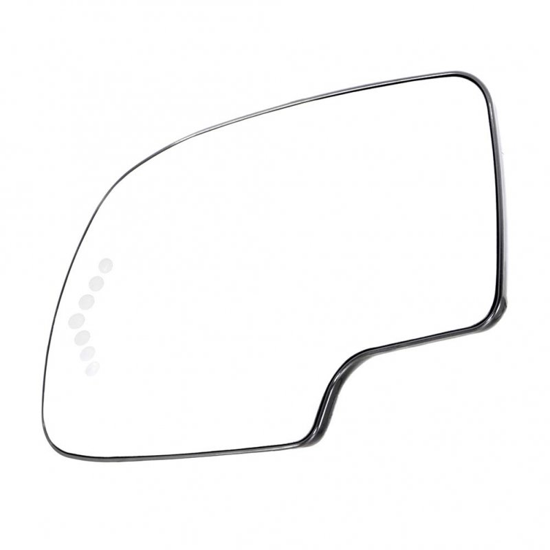 Driver Side Mirror Glass Smooth Heated Turn Signal Replacement For 2003-2006 Cadillac Escalade Esv Ext Chrome