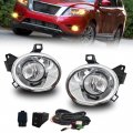 Fog Lights For 2013 2014 2015 2016 Nissan Pathfinder Halogen Bulb Assembly Set Left And Right Side With Switch Wiring Clear 
