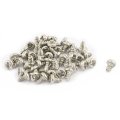 50pcs M2 X 4mm Stainless Steel Phillips Pan Round Head Self Tapping Screws 