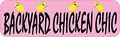 Backyard Chicken Chic Bumper Magnet 10 In X 3 Pink And Black Vinyl Waterproof Uv Resistant Mb-50-390 