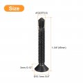 Uxcell 12 X 1-3 4 Sheet Metal Screws 50pcs Black Oxide 410 Stainless Steel Flat Head Phillips Drive Self Drilling