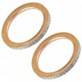 Caltric 2 Muffler Pipe Head Gasket Compatible With Yamaha Virago 1000 Xv1000 1984-1985