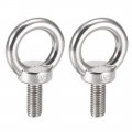 Uxcell Lifting Eye Bolt M12 X 30mm Male Thread 304 Stainless Steel For Hanging Pack Of 2