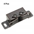 Uxcell Retro Wardrobe Door Iron Double Ball Roller Catch Latch Copper Tone 4pcs