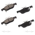 Rear Ceramic Disc Brake Pads D2219 For Mazda 3 2019 20 3 Sport 2022 Cx 30 2020 2023 Mx Ev With Hardwar Ceramic Disc Brake Pads 