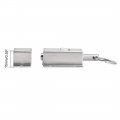 Uxcell Door Barrel Bolt Stainless Steel Ring-pull Spring Loaded Auto Sliding Lock W Screw