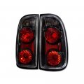 Tlaps 7422455414400 For 2000-2004 Toyota Tundra Regular Standard Access Extended Cab Black Housing Altezza Tail Lights 