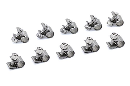 Hps Fic-6x10 Stainless Steel Fuel Injection Hose Clamps 1 4 5 16 Pack Of 10