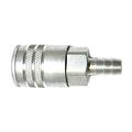 Interstate Pneumatics Ch663 8 Industrial Coupler X 3 Barb Steel 