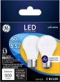 Ge Led Light Bulbs 60 Watt Soft White A15 Ceiling Fan Frosted Medium Base 12 Pack