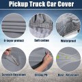 X Autohaux Pickup Truck Cover For Ford F350 Extended Cab 4 Door Long Bed 2008-2021 Outdoor Waterproof Sun Rain Dust Wind Snow