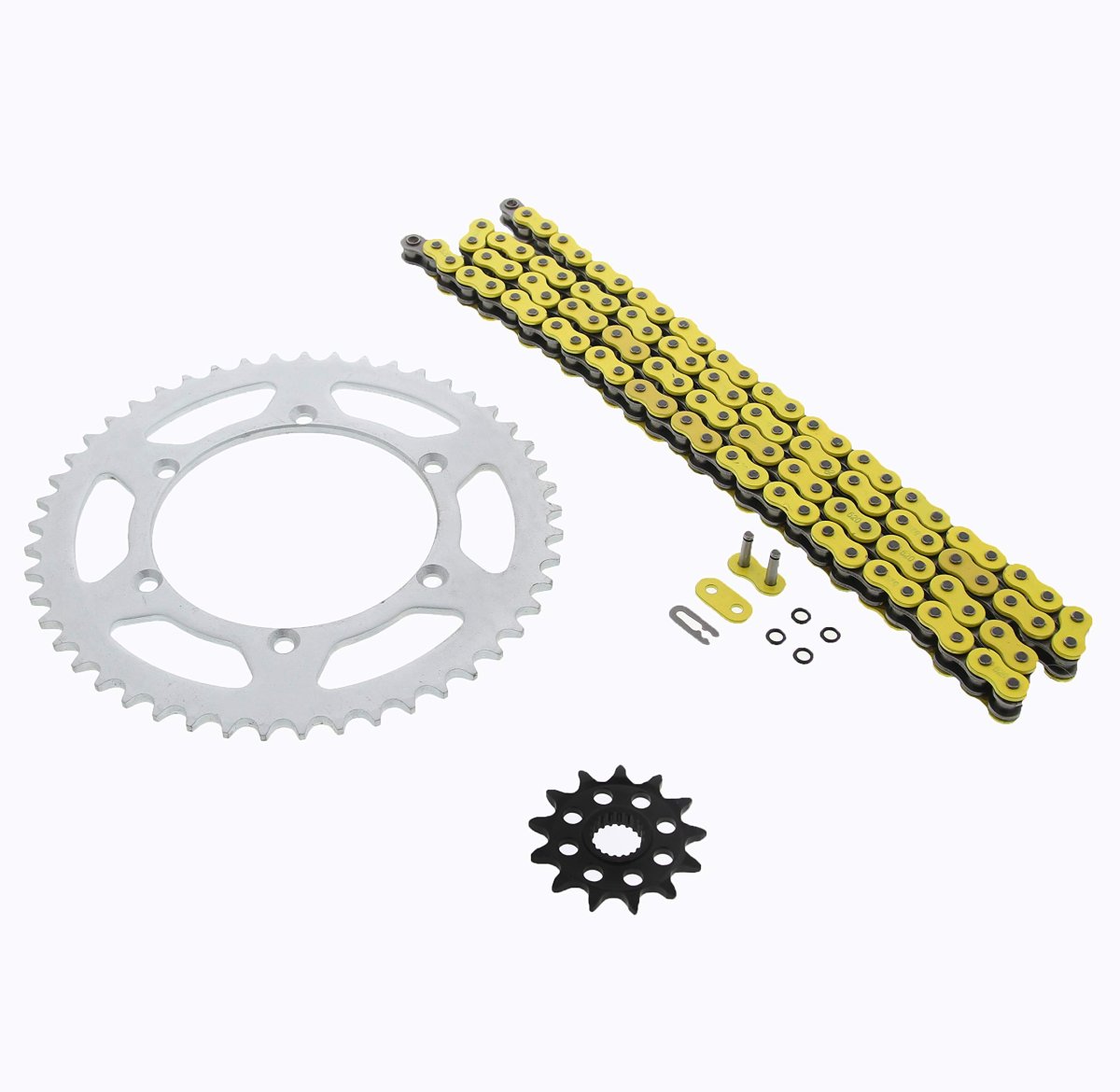 Kawasaki Kx250f Yellow O Ring Chain And Sprocket Kit 13 49 114l For 2006 2007 2008 2009 2010 2011 2012 2013 2014 Models