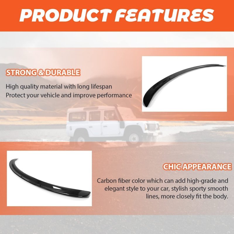 Rear Trunk Spoiler Wing Lip For 2017-2023 Tesla Model 3 Tail Lid Carbon Fiber Style