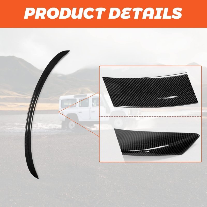 Rear Trunk Spoiler Wing Lip For 2017-2023 Tesla Model 3 Tail Lid Carbon Fiber Style