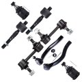 8pc Set Front Suspension Kit Fit 2003-2007 For Honda Accord Inner Outer Tie Rod End Lower Ball Joint Sway Bar Link 