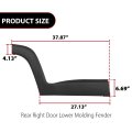 Right Side Rear Door Molding Fender Flare Trim For Jeep Renegade 2015-2021 5vx88lxhaa Ch1505109 Black