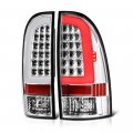 2005-2015 Toyota Tacoma Pickup Truck Chrome Bezel Oled Neon Led Tail Brake Light Housing Lamp Assembly Driver And Passenger 