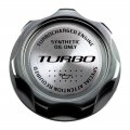 Vms Racing Gunmetal Oil Cap With Silver Turbo Emblem In Cnc Machined Billet Aluminum Compatible Honda Acura Integra