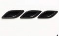 Yoctm Fit For Maserati Levante 2016 2017 2018 2019 2020 Black Abs Carbon Fiber Look Side Air Vent Fender Cover Trim Car