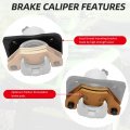 M Mati Front Left Right Brake Calipers W Pads For Arctic Cat Atv 250 300 350 400 Fis 425 450 500 550 650 700 1000 Thunder Side