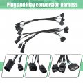 X Autohaux 2pcs Headlight Wires Adapters For Honda Accord 2016 2017 Sedan Halogen To Touring Led 33100t2aa31 33150t2aa31