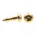 Prime-line Wood Screws Round Head Phillips Drive 8 X 1 2 In Solid Brass 25 Pack