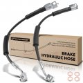 A-premium Front Driver And Passenger Brake Hydraulic Hose Compatible With Jeep Models Cherokee Comanche Grand Wagoneer Tj