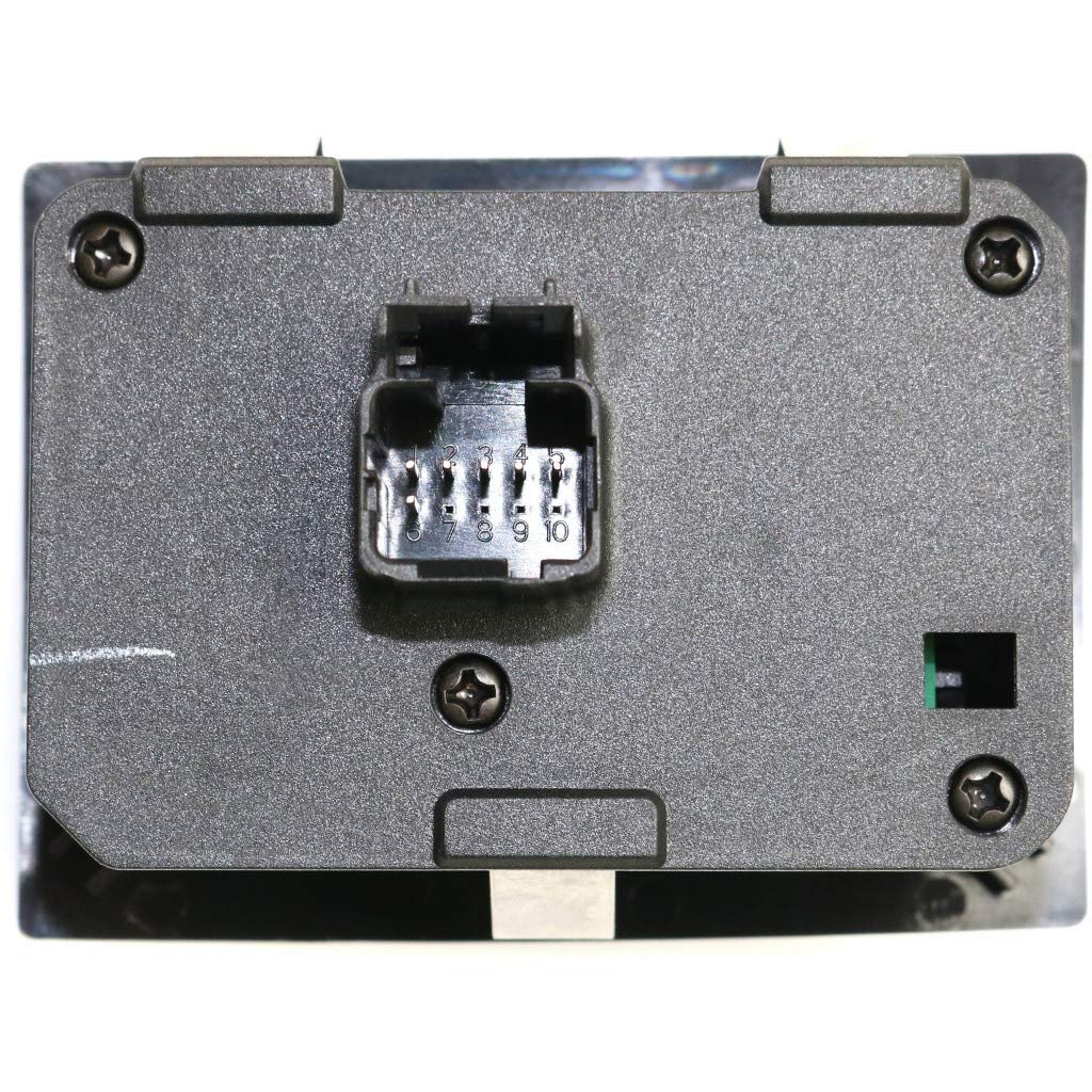 Headlight Switch For Dodge Challenger 2008 2009 2010 2011 With Fog Lights 6 Prong Male Terminal Pin Type Black