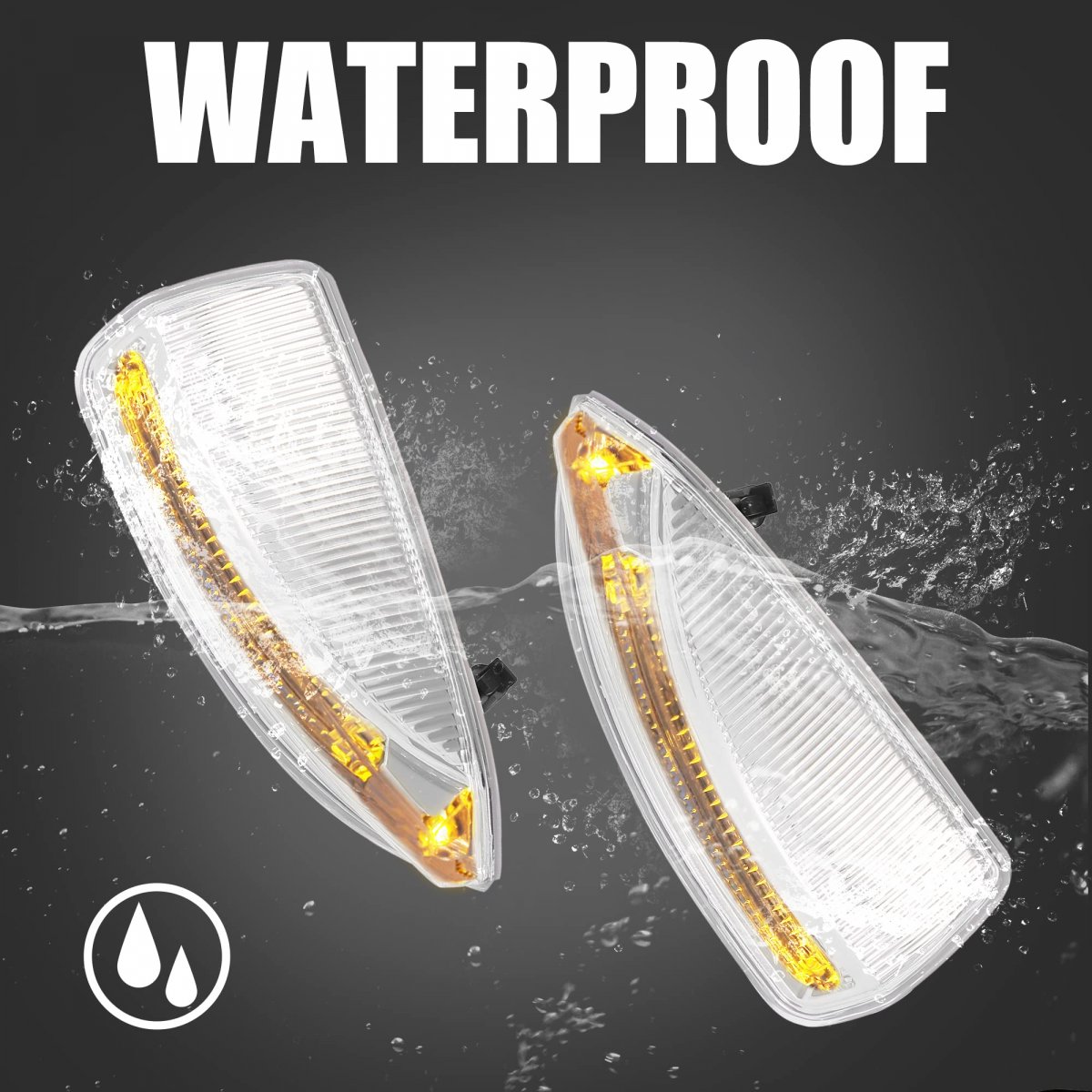 Pair Fit For Mercedes Benz W204 C Class C250 C300 C350 C63 Right Left Side Door Wing Mirror Turn Signal Indicator Led Light Oe
