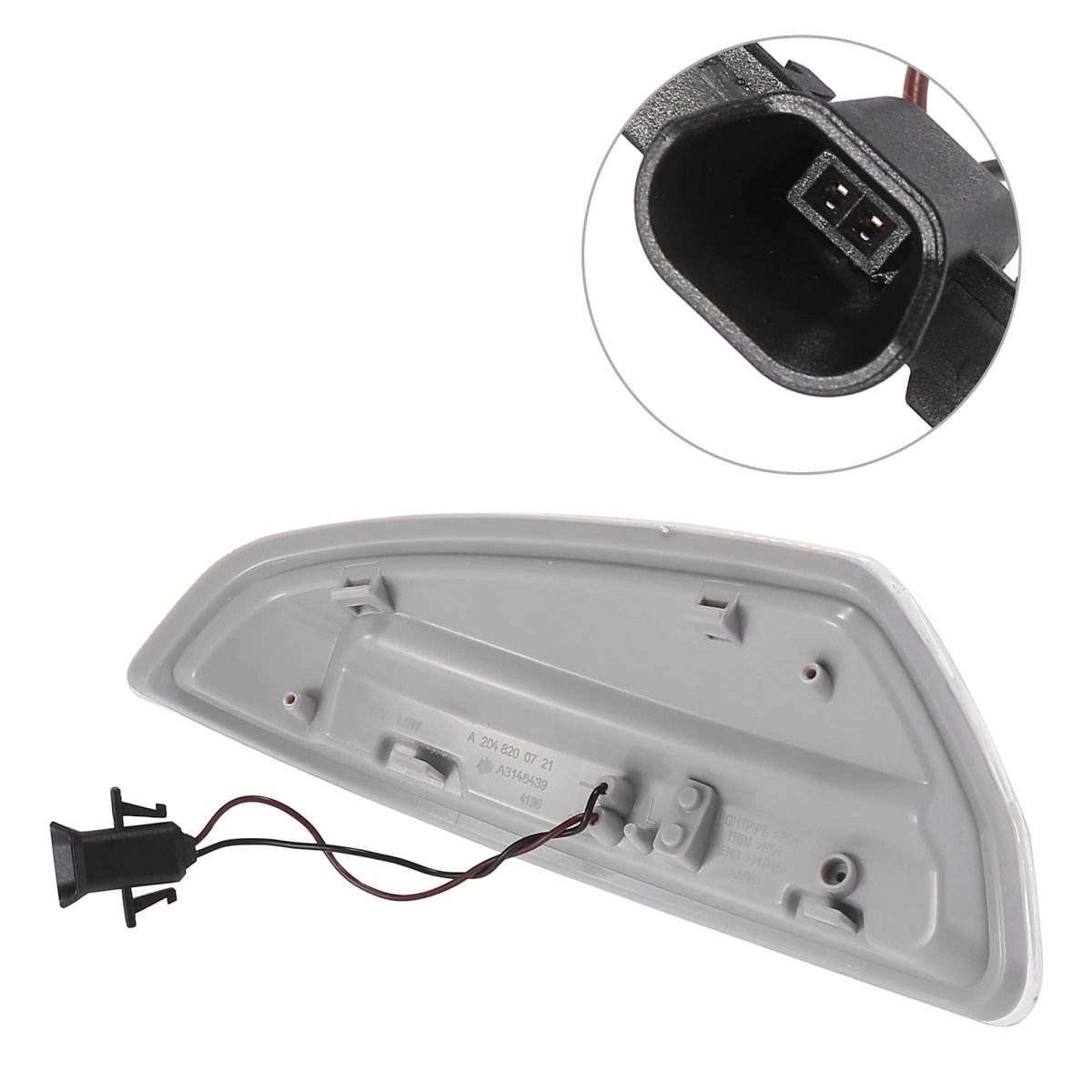 Pair Fit For Mercedes Benz W204 C Class C250 C300 C350 C63 Right Left Side Door Wing Mirror Turn Signal Indicator Led Light Oe
