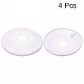 Uxcell Pipe Cover Decoration 30mm-50mm Pp Plastic Escutcheon Water Drain Line White 4pcs
