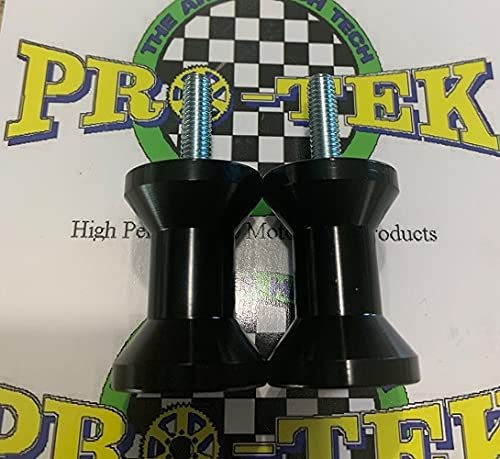 Pro-tek Black Swing Arm Spools For Aprilia Rs-250 1995 1996 1997 1998 1999 2000 2001 2002 Rs250 Rs 250 Spool Sliders 6mm Black