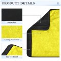 Odawa Canary Yellow Car Seat Strap Pads Belt Cushions Shoulder Pad 2 Pack 10x7 7 Inches