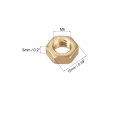 Uxcell Hex Nuts M6x1mm Metric Coarse Thread Hexagon Nut Brass Pack Of 20